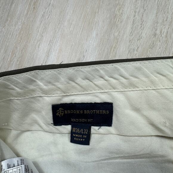 Brooks Brothers Madison Fit Classic Flat Front Wool Blend Dress Pants 36x32 - Picture 9 of 15